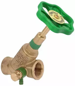 Schl&ouml;sser KFR-Schr&auml;gsitzventil mit Entleerung, steigende Spindel DN32 1&frac14;" DVGW (0016203200001)