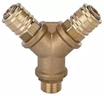 Riegler Y-Verteiler mit 2 Kupplungen 3/8 Zoll (120540)