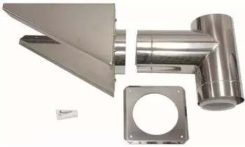 Vaillant Au&szlig;enwandanschluss DN 225/160 Edelstahl Abgassystem Fassade (0020095573)