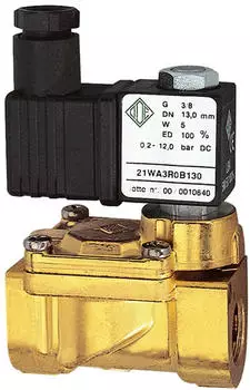 Riegler MV 1372 G 2/2-Wege-Magnetventil NC vorgesteuert 24V DC 5W FKM G1/2 (MV 1372 G)