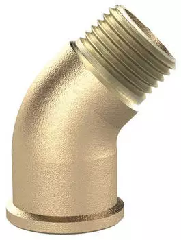 Riegler Winkelst&uuml;ck 45&deg; Messing blank, G 1/2" IG/AG, 16 bar (WST12MS45IA)