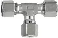 RIEGLER 112435-ES 132 T-Verschraubung, Rohr-Au&szlig;en-&Oslash; 6 mm, Edelstahl 1.4571,...