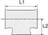Riegler T-Reduzierstück Messing blank 3x IG, 2x G1