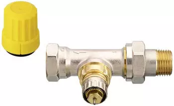 Danfoss RA-UR 15 Ventilgeh&auml;use R 1/2" Durchgang, matt vernickelt (013G3228)