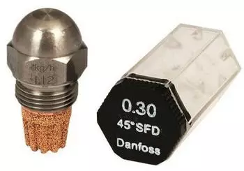 Danfoss &Ouml;ld&uuml;se SFD 0,65USgal/h 45&deg; Stahld&uuml;se (030F4014)