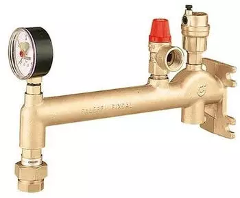 Caleffi Fixcal Gef&auml;&szlig;anschlussgruppe 3/4" Messing bis 20kW (336630)