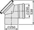 Vaillant Bogen 87° 250mm PP mit Revisionsöffnung (0020145529)
