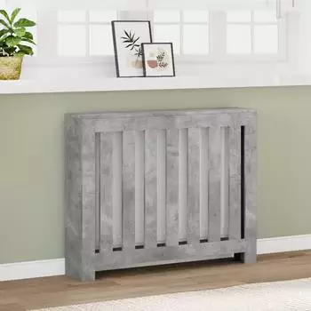 vidaXL Heizk&ouml;rperverkleidung betongrau 104x20x82cm Holzwerkstoff (852738)