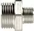 Riegler Doppelgewindenippel G 1 1/4 a. / G 1/2 a., SW 50, Messing vernickelt, max. 25 bar, max. 150°C (MSN25211412)