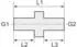 Riegler Doppelgewindenippel G 1 1/4 a. / G 1/2 a., SW 50, Messing vernickelt, max. 25 bar, max. 150°C (MSN25211412)