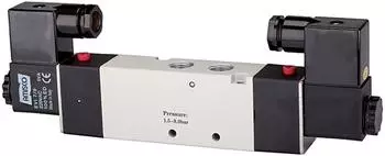 Riegler 5/3-Wegeventil elektropneumatisch, Mitte geschlossen, G1/8, 230V, 400l/min (517.3101)