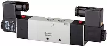 Riegler 5/3-Wegeventil elektropneumatisch, Mitte bel&uuml;ftet, M5, 230V, 50Hz (517.3500)