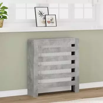 vidaXL Heizk&ouml;rperverkleidung Betongrau 78x20x82cm Holzwerkstoff (852684)