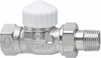 Heimeier V-exact II Thermostat-Ventilunterteil DN10 umgekehrte Flussrichtung, Durchgangsform (9104-01.000)