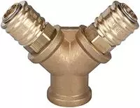 RIEGLER 107261-245.38 Verteiler mit 2 Schnellverschlusskupplungen NW 7,2, G 1/2...