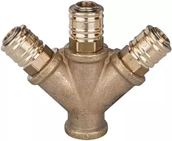 Riegler Verteiler mit 3 Schnellverschlusskupplungen NW 7,2, G 1/4 IG (107267)