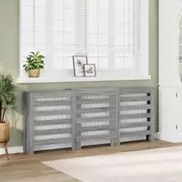 vidaXL Heizk&ouml;rperverkleidung Grau Sonoma 205x21,5x83,5 cm