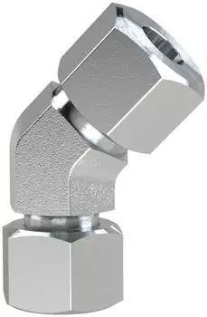 Riegler Einschraubverschraubung 45&deg; M36x2,0i. Rohr-&Oslash;25 verzinkter Stahl (EWAVM3625SST45)
