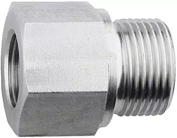 Riegler Lange Wechselreduzierung G 3/8 a. / G 1/4 i., Edelstahl 1.4571 (ES 301)