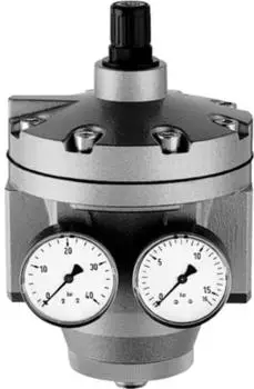 Riegler Hochleistungsdruckregler mit 2 Manometern, G 1 1/2, 0,5 - 10 bar (637.103)