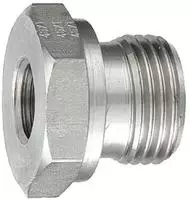 RIEGLER 112497-ES 313 Kurze Wechselreduzierung, G 3/4 a., G 3/8 i., Edelstahl...