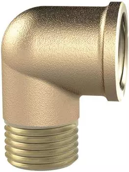 Riegler Winkelst&uuml;ck 90&deg; innen/au&szlig;en G1&frac12; Messing blank 16bar (WST112MS90IA)