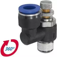 RIEGLER 136023-299.018-8 Drosselr&uuml;ckschlagven &raquo;Blaue Serie&laquo; Abluftdros. R1/8...