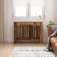 vidaXL Heizk&ouml;rperabdeckung Altholz 112 x 19 x 81,5 cm Holzwerkstoff