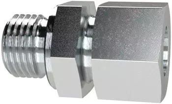 Riegler Gerade Einschraubverschraubung M18, Rohr-Ø 16mm, Stahl verzinkt (GEM1816SST)