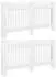 vidaXL Heizkörperverkleidung 2 Stk. MDF weiß 152cm (276004)