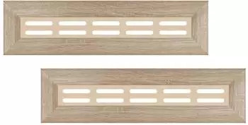 HEXIM Stella Heizk&ouml;rperabdeckung MDF/HDF Eiche Sonoma, Seitenblende (2 Stk.)