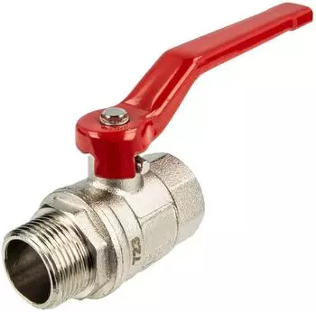 tecuro Kugelhahn Innen- x Au&szlig;engewinde G 2" (DN 50), Stahlhebel lang, MS-vernickelt (35200)