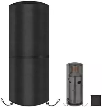 LuxusKollektion Heizstrahler-Schutzh&uuml;lle 420D Oxford, wasserdicht, schwarz, 42x42x94cm