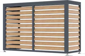 Westmann Verkleidung W&auml;rmepumpe Boxa M anthrazit/holzoptik