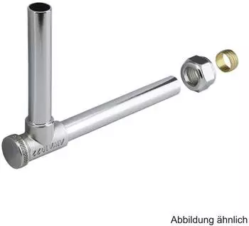 Fr&auml;nkische Alpex Ausgleichswinkel mit Absperrung, Kupfer verchromt, 15mm x G1/2" (74815200)