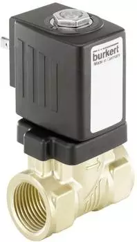 B&uuml;rkert Servogesteuertes Magnetventil G3/4" NC Messing NBR 0-10bar 230VAC (221621)