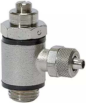 Riegler Drosselrückschlagventil Abluft, Schnellverschraubung M5, Schlüssel 5/3 (358.005-5)
