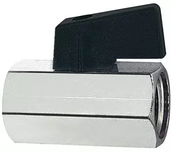 Riegler Mini-Kugelhahn glatte Oberfl&auml;che MS vern. G 3/4 IG, DN 13,5 (375.04)