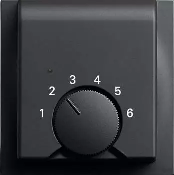 Busch-Jaeger 1795 HK-775 Temperaturreglerabdeckung schwarz matt (2CKA001710A4008)