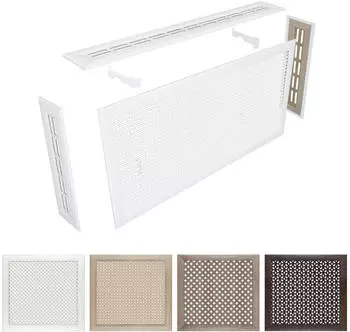 HEXIM Stella Heizk&ouml;rperabdeckung Oberblende MDF 150x17cm Wenge
