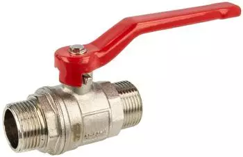 tecuro Kugelhahn beidseitig AG 1/4&ndash;2 Zoll, langer Stahlhebel (36100)