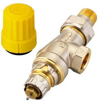 Danfoss Ventilgeh&auml;use RA-UN 15 R 1/2, UK (Axial), matt vernickelt 013G3043