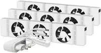 SpeedComfort Heizk&ouml;rperventilator Trio-Set, wei&szlig;