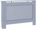 vidaXL Heizkörperabdeckung 112×19×81,5cm MDF Kreuzdesign