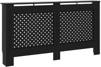 vidaXL Heizk&ouml;rperverkleidung Schwarz 152x19x81,5 cm MDF