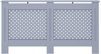 vidaXL Heizk&ouml;rperverkleidung Anthrazit 152x19x81,5 cm MDF