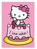Hello Kitty Kinder-Teppich, Hello Kitty Lizenz Teppich »Hello Kitty - Cake«, getuftet rosa, 95x133 cm
