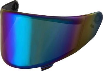KYT Helmet TT-Course Visier verspiegelt Regenbogen-Verspiegelt