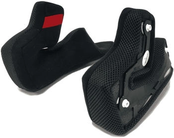 Nolan N87 Plus Wangenpolster XXS Schwarz/Rot
