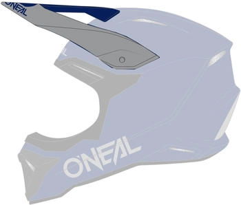 O'Neal 1SRS Solid Helmschirm Matt Blau/Grau